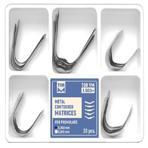 کیت آسورت ماتریس فرم دار پر مولر تور وی ام MealC ontoured Matrices for Premolars TorVM